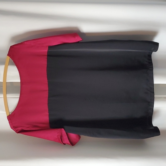 Satin-feel Blouse - Picture 2 of 7